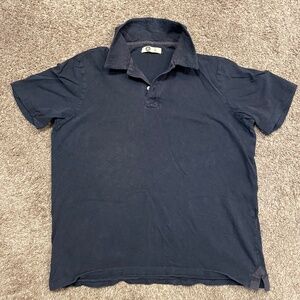 American Giant Slub Polo, Size Large, Color Navy
